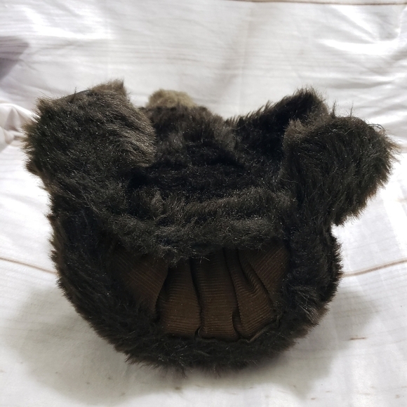 Folkmanis Furry Folk Black Bear 12 Inch Hand Puppet Vintage Corduroy Lining - Picture 5 of 10